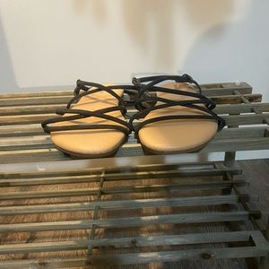 NWT black strappy sandals